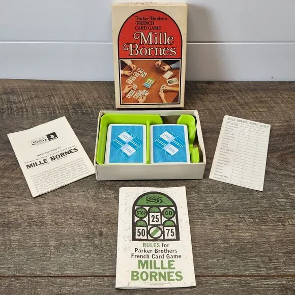 Vintage 1971 Parker Brothers Mille Bornes French Auto Racing Card Game! COMPLETE - Picture 4 of 7